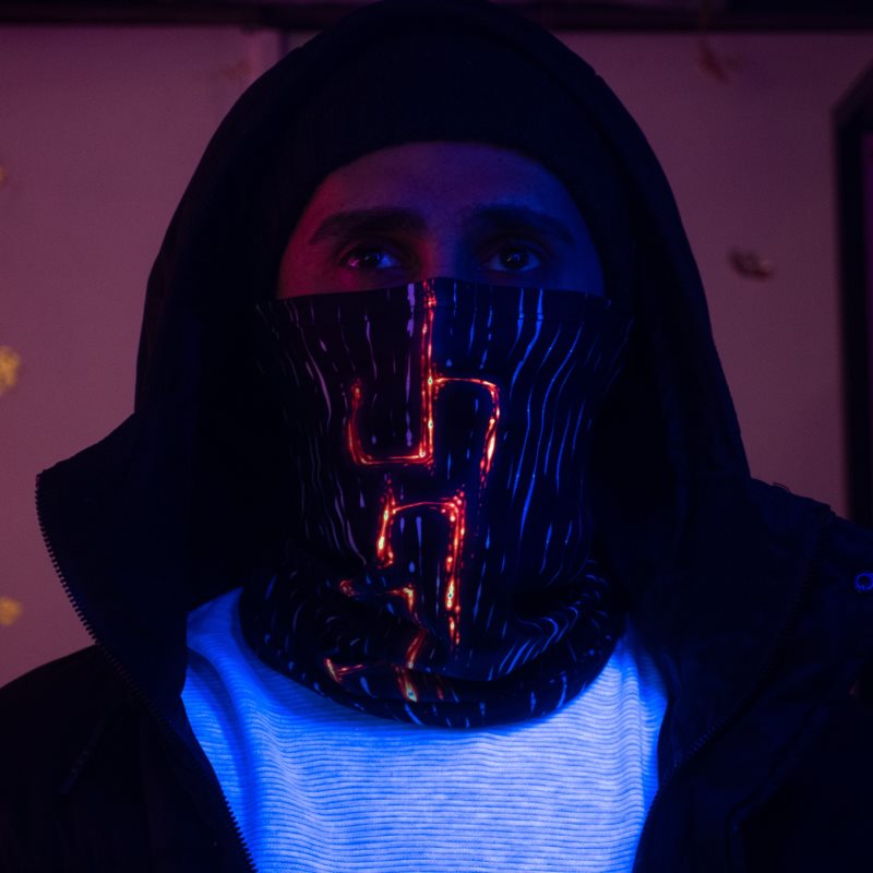 ნიღაბი რეივერი ბაფი, ბაფები ქართული სიმბოლოები, კისრის გეტრი, პირბადე, თავსაბურავი, რეივი კლუბური აქსესუარი, აქსესუარები, ბალაკლავა